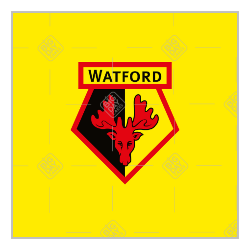 Watford FC Happy Birthday topper - square