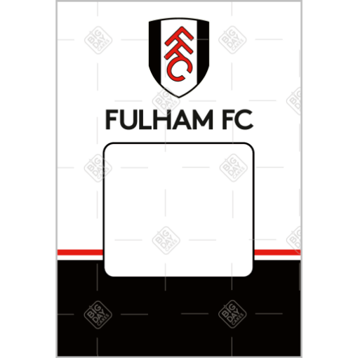 Fulham-crest frame - portrait