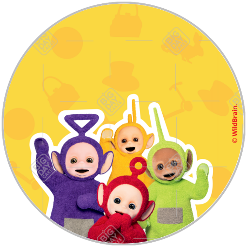 Teletubbies topper - round