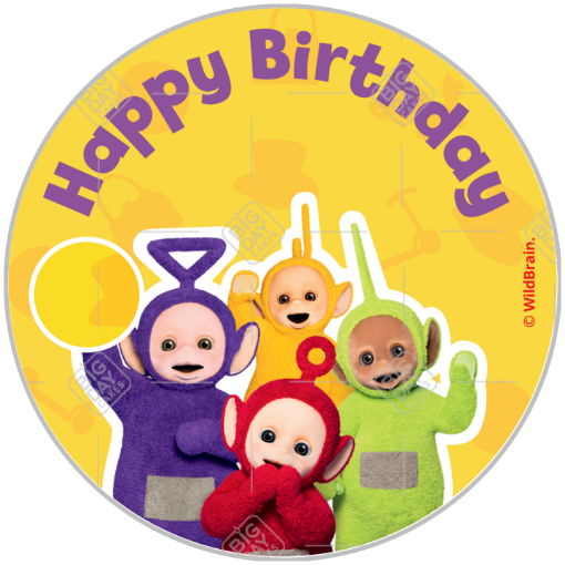 Teletubbies-HB topper - round