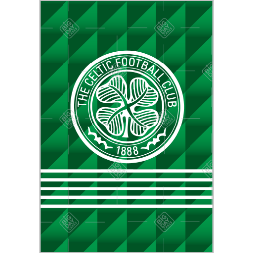 Celtic-crest-2tone topper - portrait