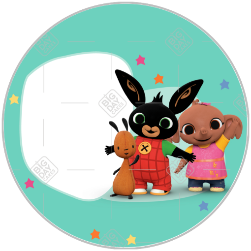 Bing and friends frame - round