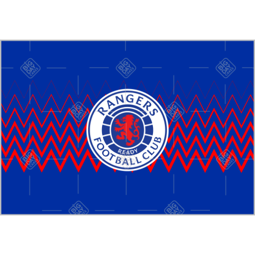 Rangers-zigzag topper - landscape