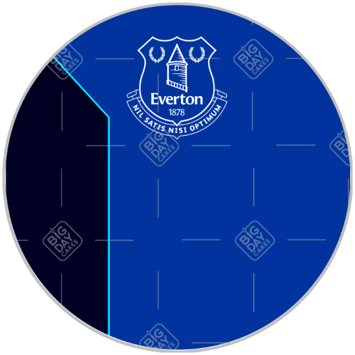 Everton tower ake topper design topper - round