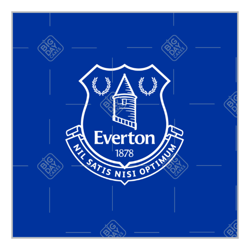 Everton Happy Birthday topper - square