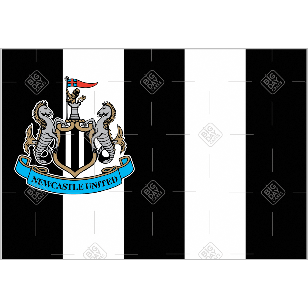 Newcastle United Black and White topper - landscape