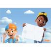 Blippi & Meekah topper - landscape